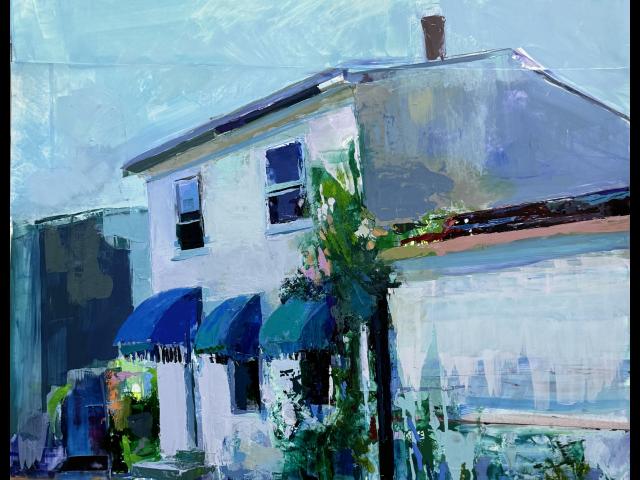 Oil on Yupo, Adhered to Panel •  25