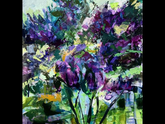 Oil on Yupo, Adhered to Panel • 20
