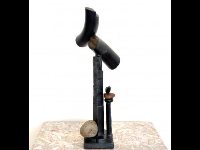 Bronze, Forged Steel, and Stone • $600