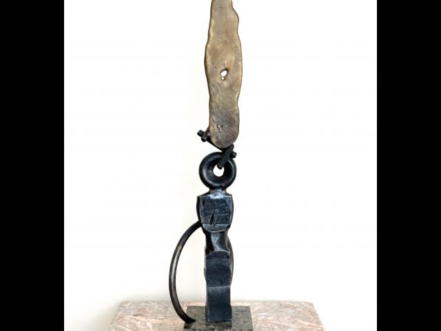 Cast Bronze, Forged Steel, and Stone • $600