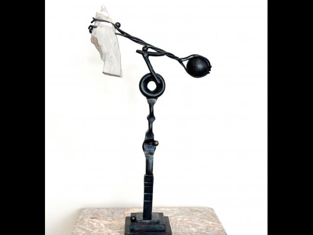 Forged Steel and Marble • $600
