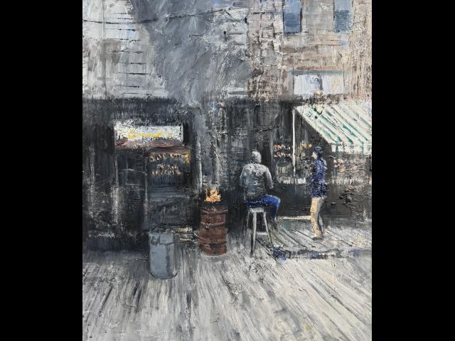 Oil on panel • 48