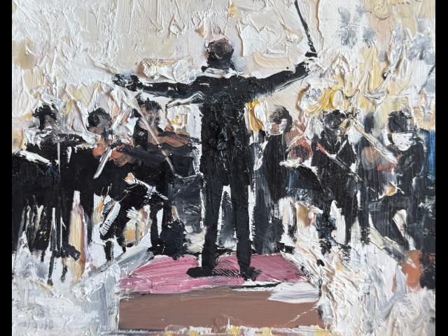 Oil on panel • 8