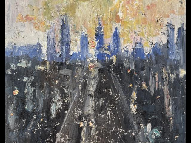 Oil on panel • 12