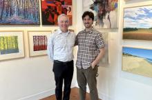 Borrelli's Chestnut Hill Gallery Owner Joe Borrelli and Gallery Associate Declan McManus