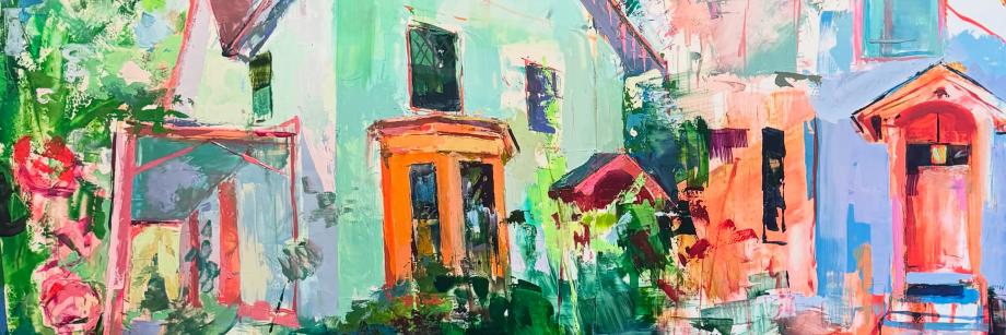 Oil on Yupo • 19 ¾" x 48 ½” • $1,500
